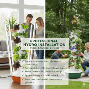 Hydroponic Tower Installation Service (Per Tower)